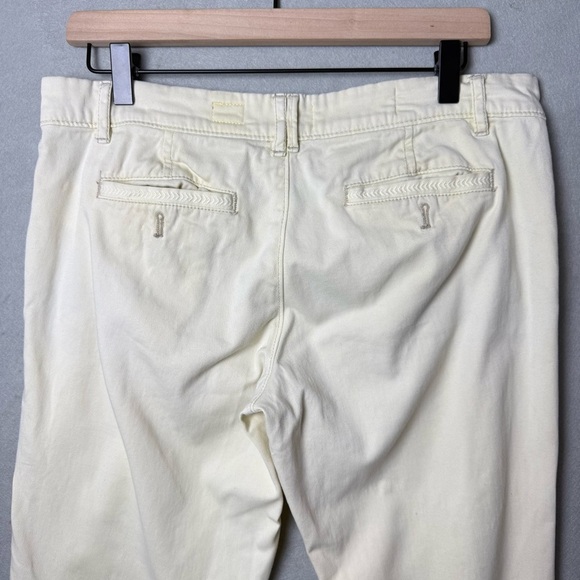 Pilcro and the Letterpress Anthropologie Women Light Yellow Stretch Pant 27 - Picture 10 of 16